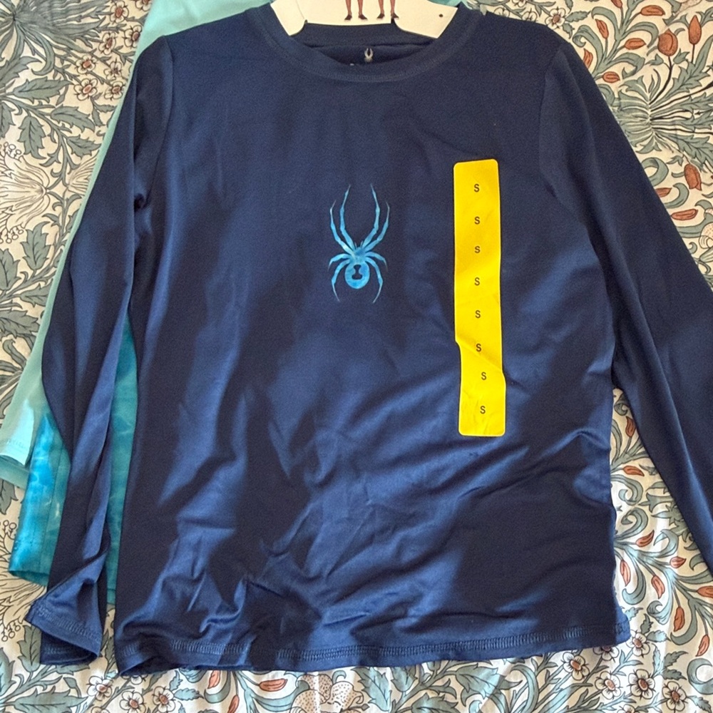 Kids Blue Spider 3 piece swimsuit Size Small